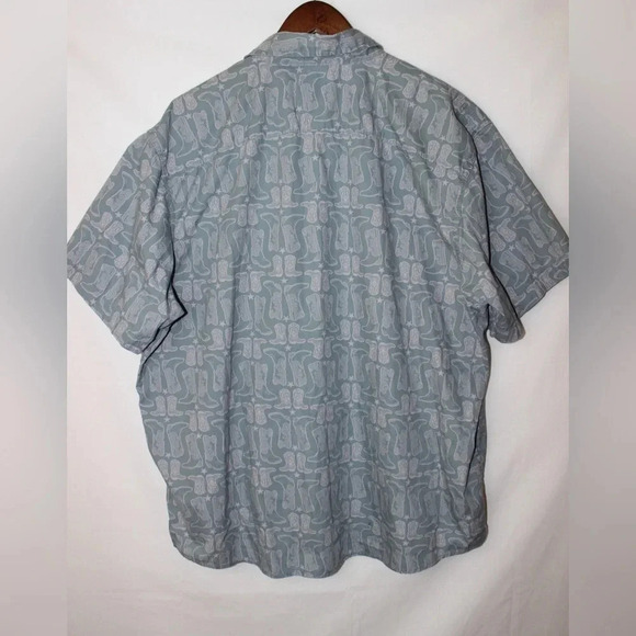Men’s Wrangler Short Sleeve Pearl Snap Cowboy Boot Western Shirt Size XXL - Picture 10 of 13